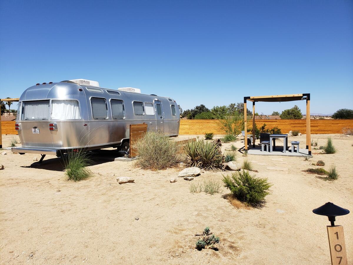 Airstream travel scene